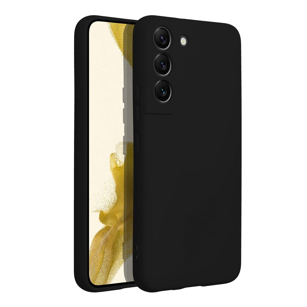 Viedtālruņa aizmugurējais vāciņš Samsung Galaxy S22 Silicone Part - Melna