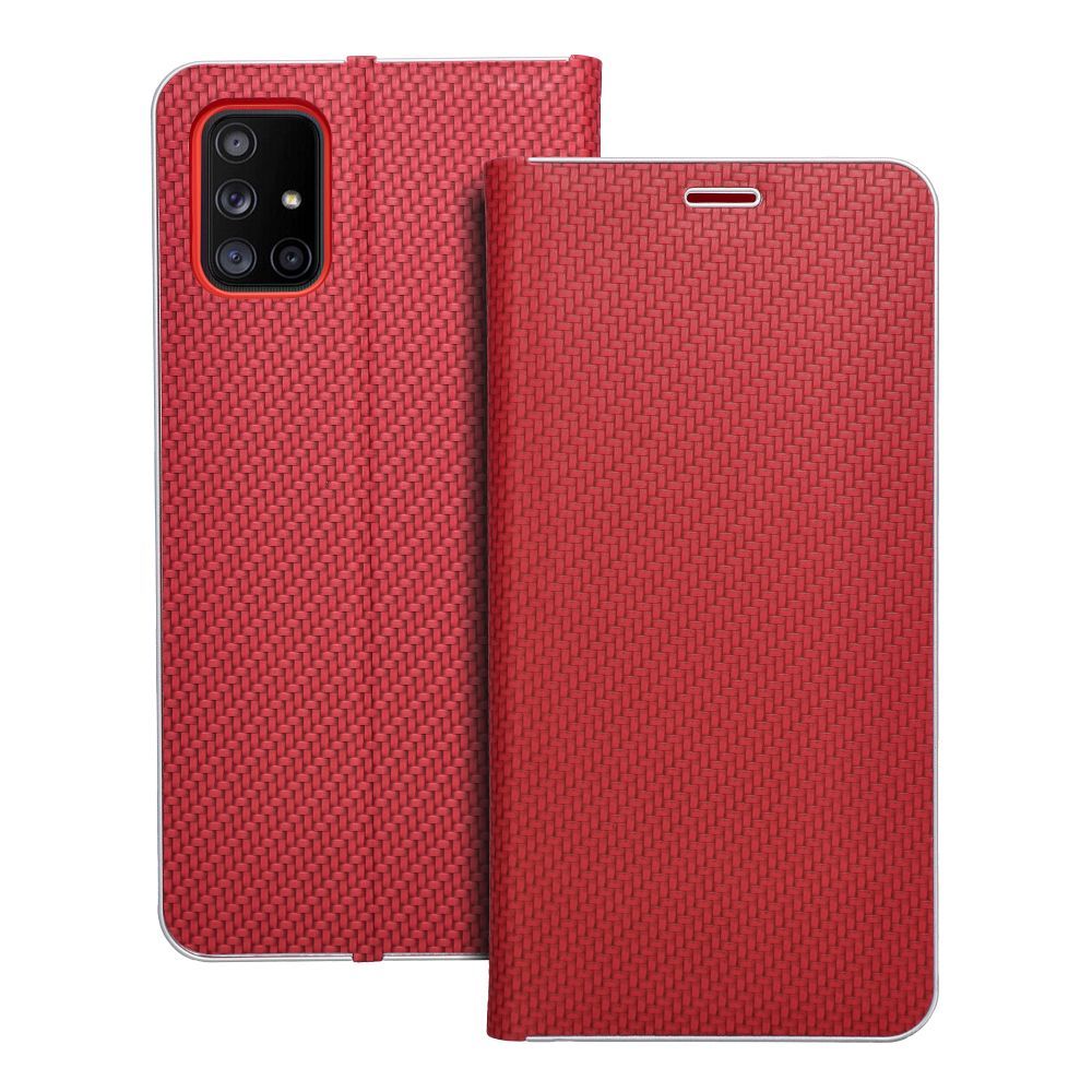 Viedtālruņa atveramais maciņš Samsung Galaxy A71 Luna Book Carbon - Dažādās krāsās