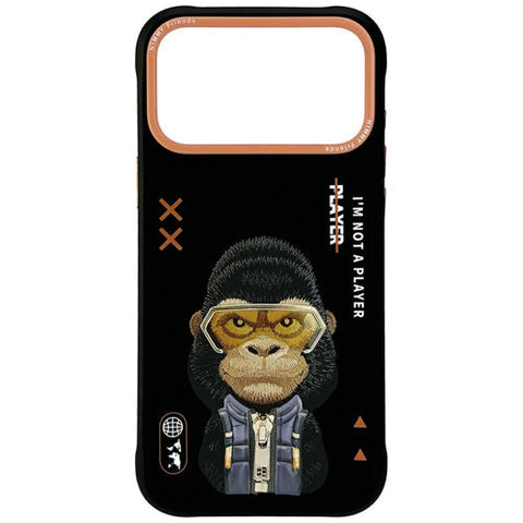 Apple iPhone 17 Pro Cool Cute Gorilla - Melna