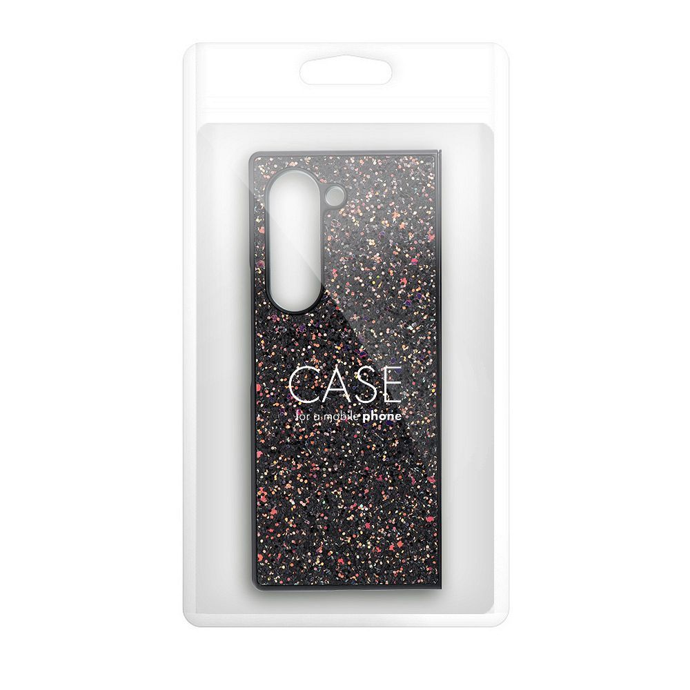 Viedtālruņa aizmugurējais vāciņš Samsung Galaxy Fold 6 Shining case - Melna