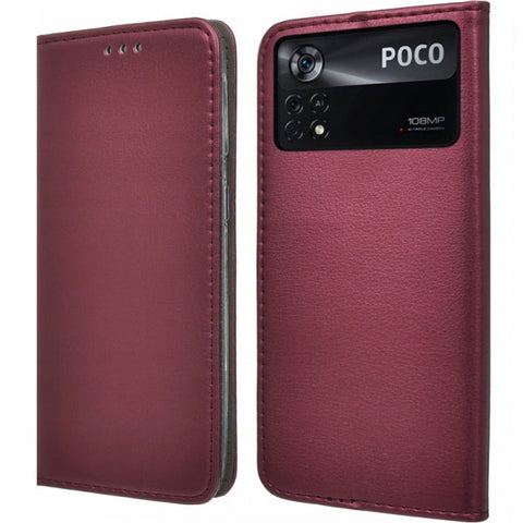 Wallet Xiaomi Poco X4 Pro 5G Smartmagnetic - Burgundy