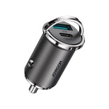 Auto lādētājs Usb_c_usb_a Melna