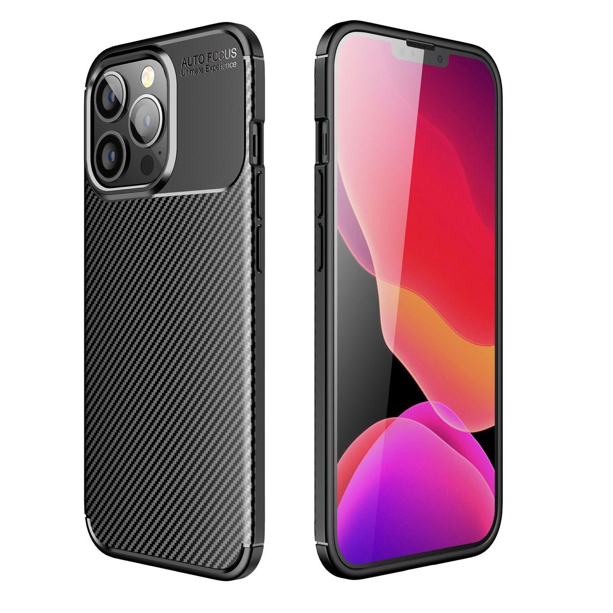 Viedtālruņa aizmugurējais vāciņš Apple iPhone 11 Carbon Case - Melna
