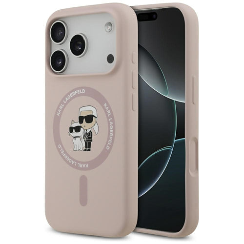 Viedtālruņa aizmugurējais vāciņš Apple iPhone 17 Pro Max Silic Karl Chou Mag - Dažādās krāsās