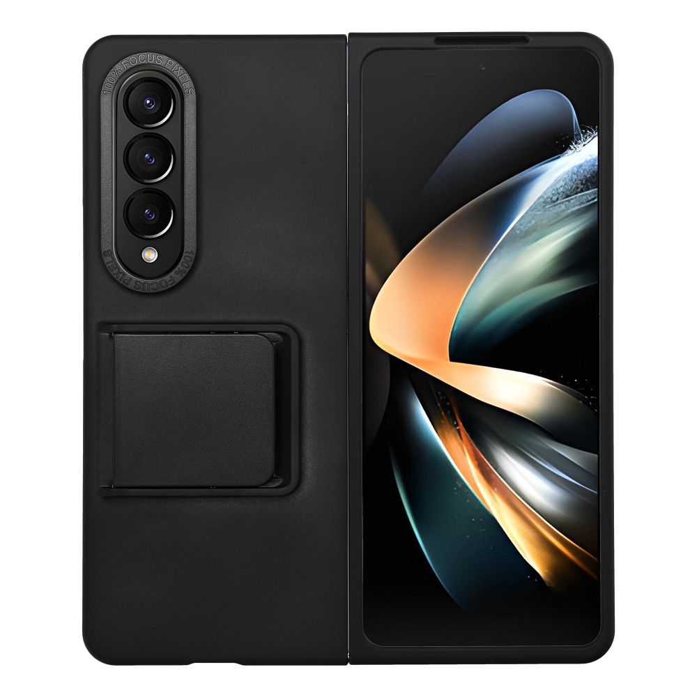 Viedtālruņa atveramais maciņš Samsung Galaxy Z Fold 4 / Z Flip 4 Stand Case - Melna