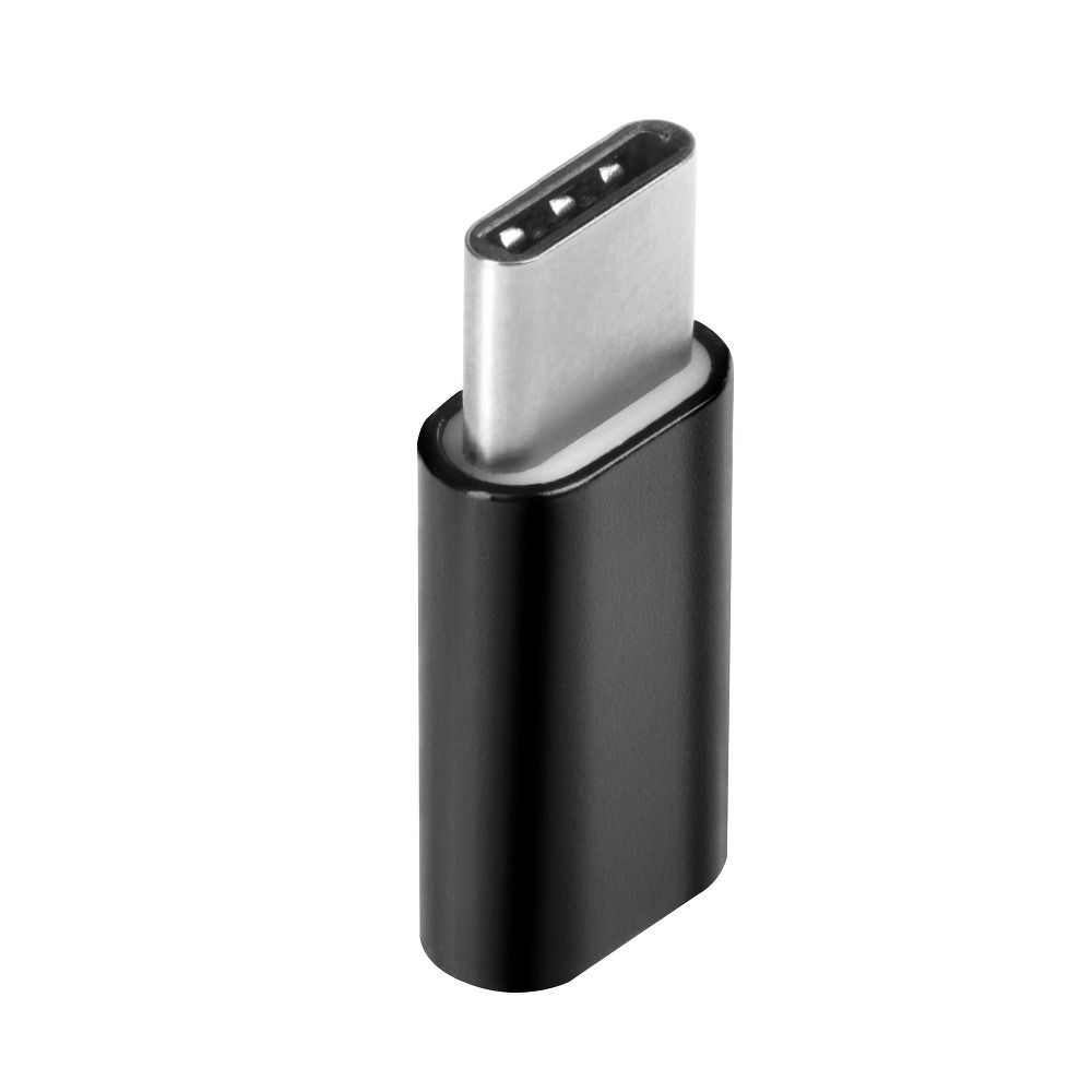 Kabeļa pārveidotājs  microusb type c - Melna