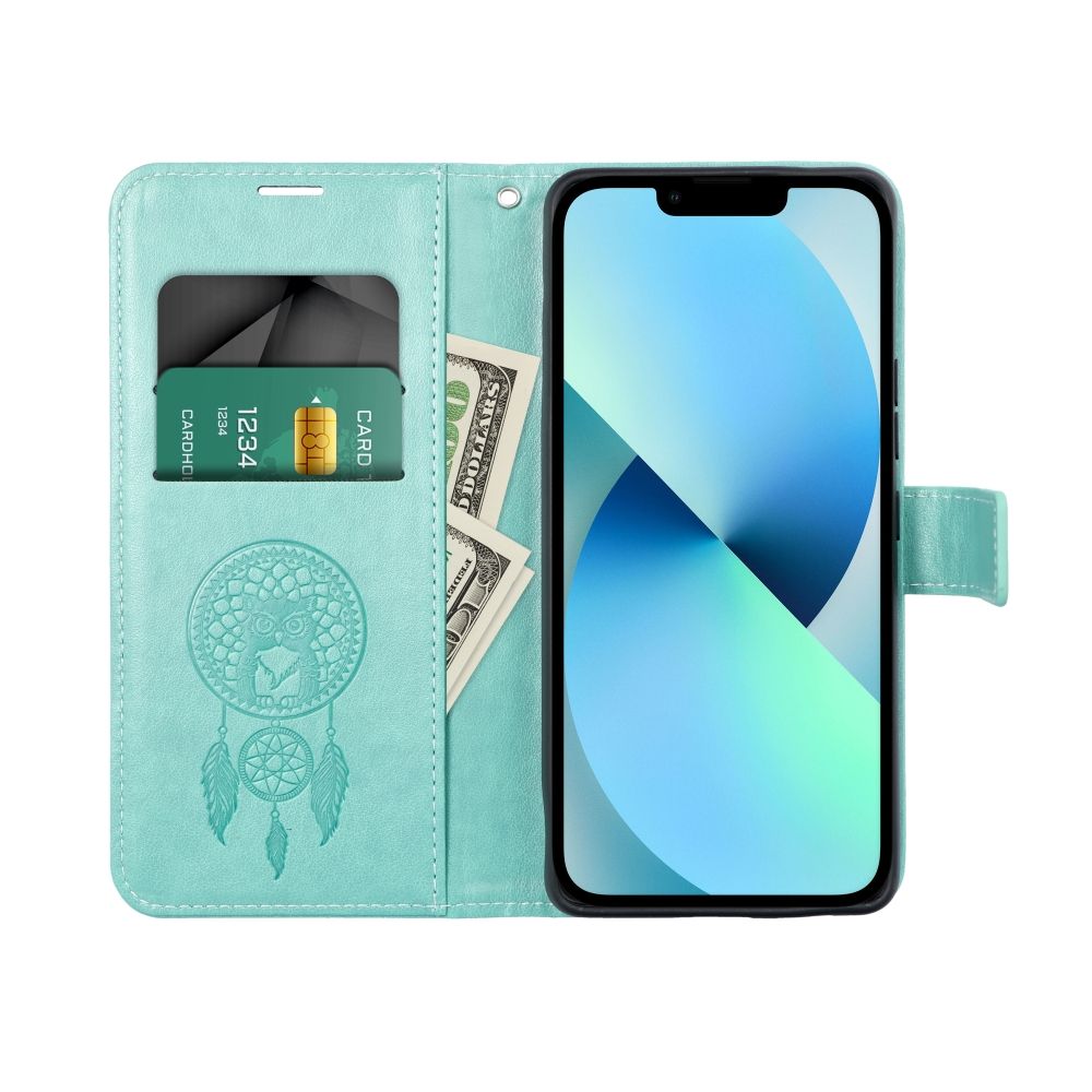 Viedtālruņa atveramais maciņš Samsung Galaxy A22 5G Mezzo Book Drch - Zaļa