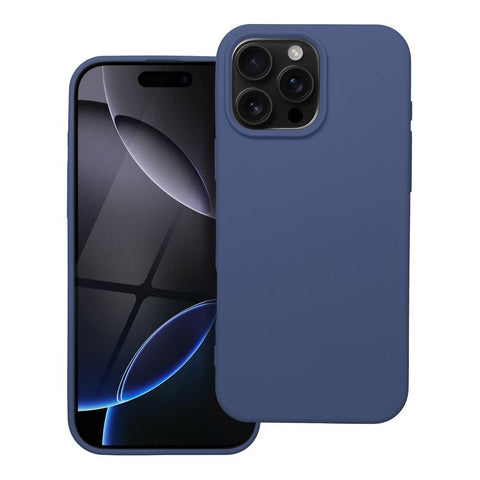 Viedtālruņa aizmugurējais vāciņš Apple iPhone 16 Pro Max Silicone case - Zila