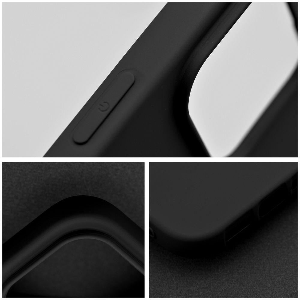 Viedtālruņa aizmugurējais vāciņš Apple iPhone 16E Silicone Case - Melna