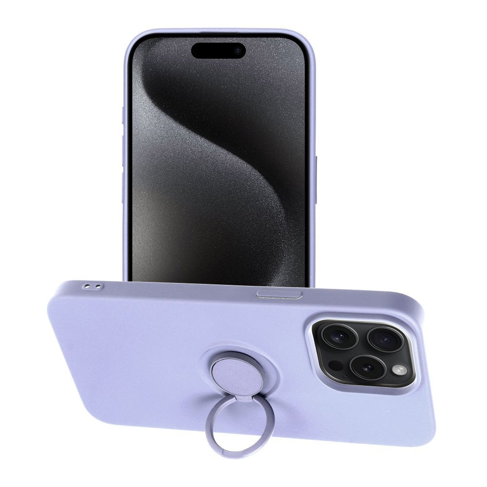 Viedtālruņa aizmugurējais vāciņš Apple iPhone 15 Pro Max Silicone Ring - Dažādās krāsās