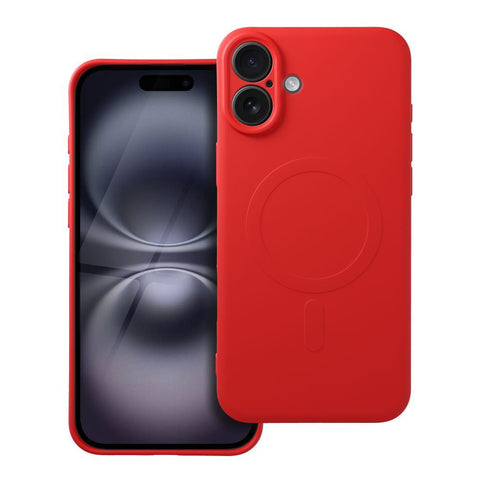 Apple iPhone 16 Plus Silicone Mag - Sarkana