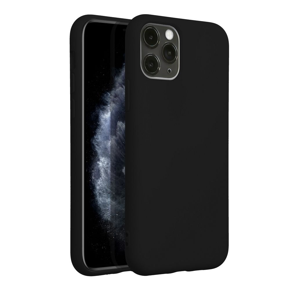 Viedtālruņa aizmugurējais vāciņš Apple iPhone 11 Pro SILICON - Melna