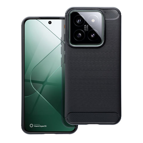 Viedtālruņa aizmugurējais vāciņš Xiaomi 14 Carbon Case - Melna
