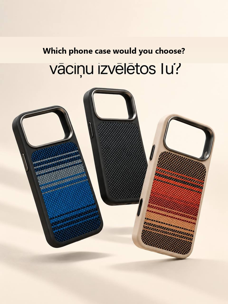 Premium vāciņš Apple iPhone 17 Pro / 18 Pro Kevlar MagSafe
