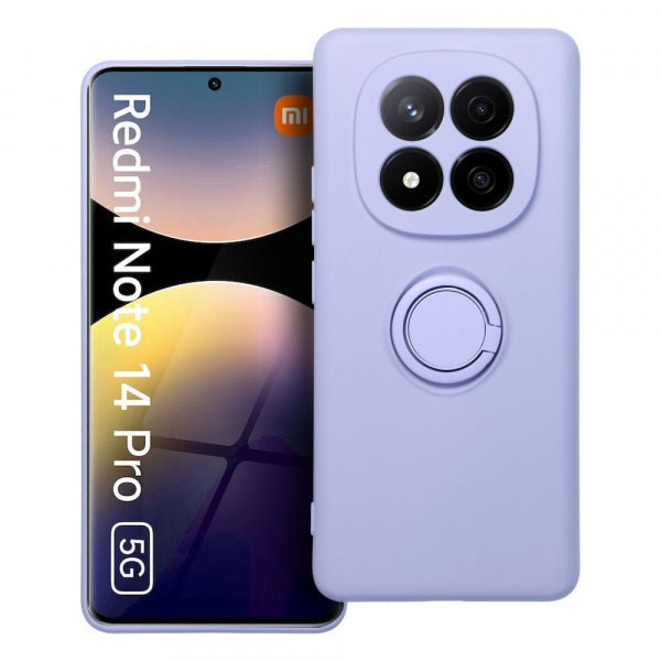 Viedtālruņa aizmugurējais vāciņš Xiaomi Redmi Note 14 Pro 5G Silicone Ring - Dažādās krāsās