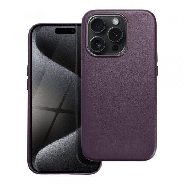Viedtālruņa aizmugurējais vāciņš Apple iPhone 15 Pro Max Leather Mag - Dažādās krāsās