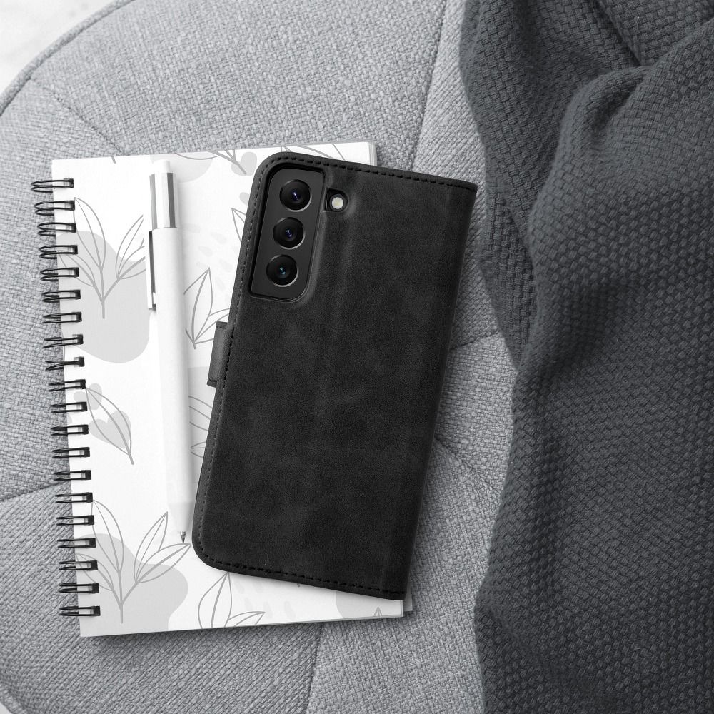 Viedtālruņa atveramais maciņš Samsung Galaxy A21 Tender Book Case - Melna