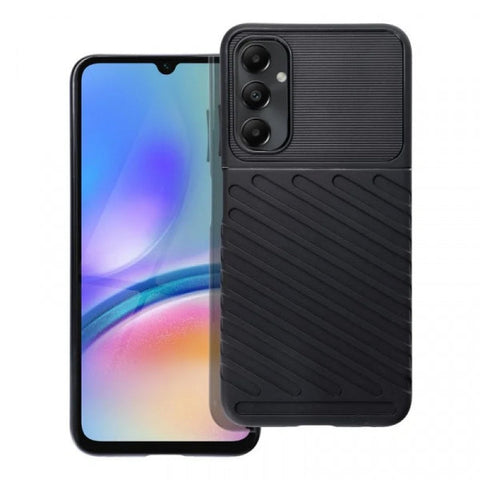 Viedtālruņa aizmugurējais vāciņš Samsung Galaxy A05s Thunder - Melna
