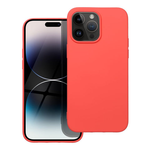 Viedtālruņa aizmugurējais vāciņš Apple iPhone 14 Pro Max Silicone case - Rozā