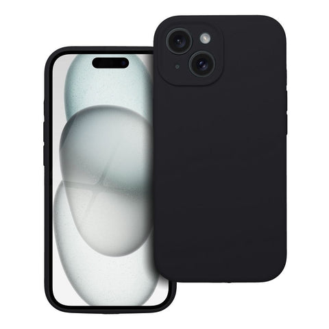 Apple iPhone 15 Silikon 2MM - Melna
