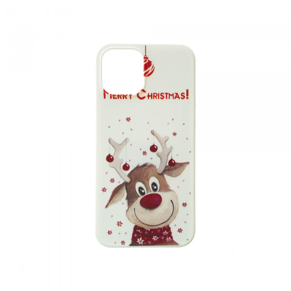 Smartphone back cover Apple iPhone XR / X/XS / 12 Pro Max Christmas Design - White with design