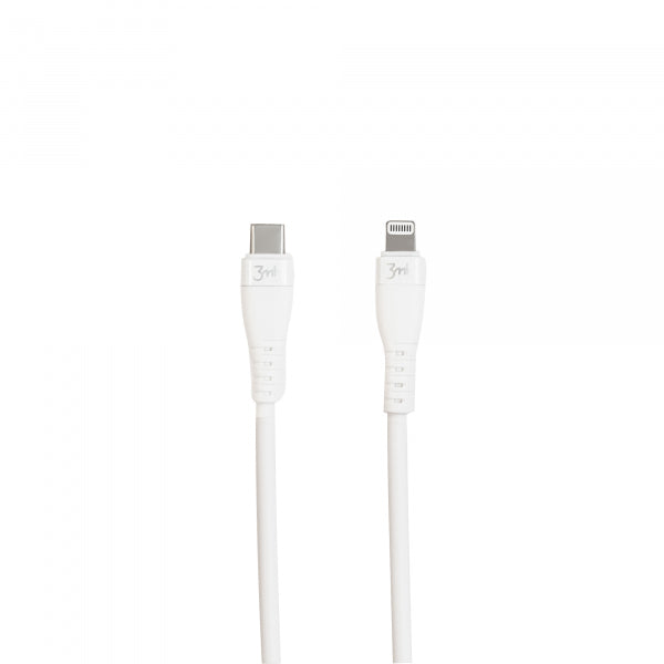 Kabelis 3MK Lightning USB-C 18W 1m