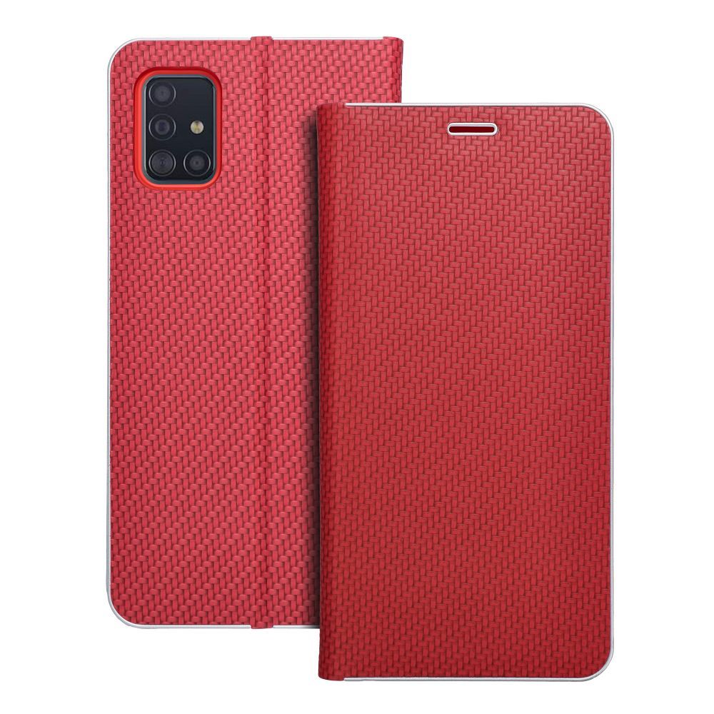 Viedtālruņa atveramais maciņš Samsung Galaxy A51 Luna Book Carbon - Dažādās krāsās