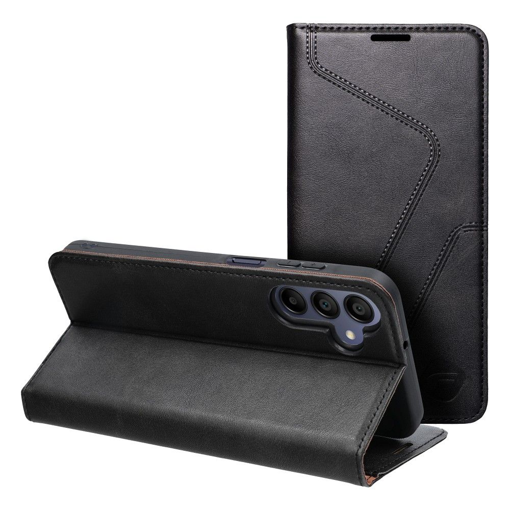 Viedtālruņa atveramais maciņš Samsung Galaxy S24 / A15 5G / S24 Plus F Protect Rfid - Melna