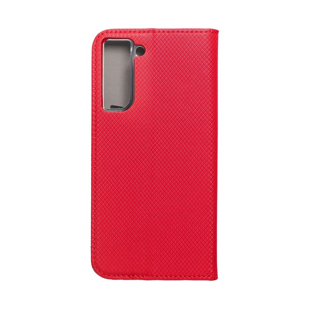 Viedtālruņa atveramais maciņš Samsung Galaxy S21 Fe Smart case book - Sarkana