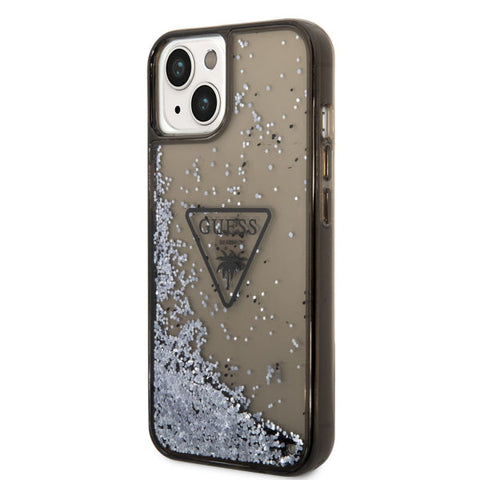 Apple iPhone 14 Plus Liquid Glitter Bakr - Melna