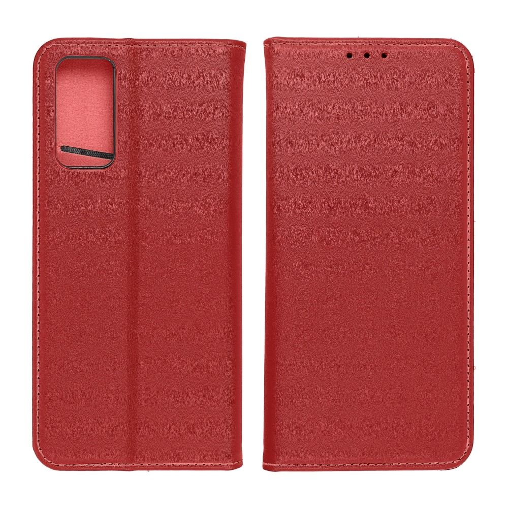 Viedtālruņa atveramais maciņš Samsung Galaxy S22 Ultra Leather case - Sarkana