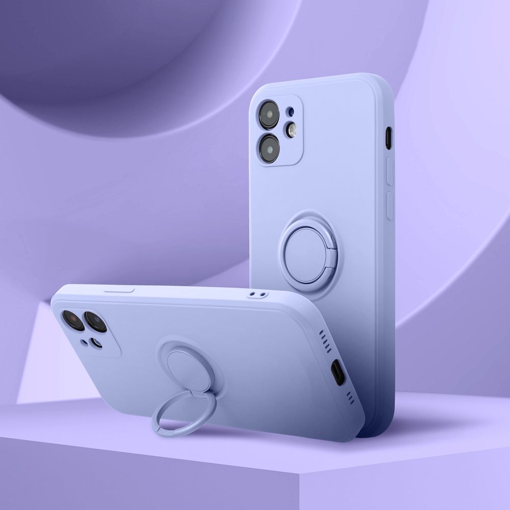 Viedtālruņa aizmugurējais vāciņš Apple iPhone 16 Pro Max Silicone ring - Violeta