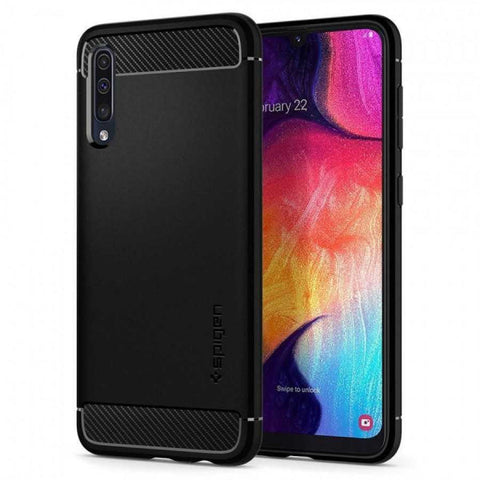Samsung Galaxy A30s Rugged Armor - Melna