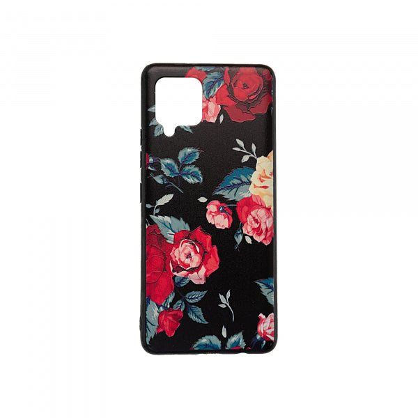 Viedtālruņa aizmugurējais vāciņš Samsung Galaxy A42 Flowers 3d - Dažādās krāsās