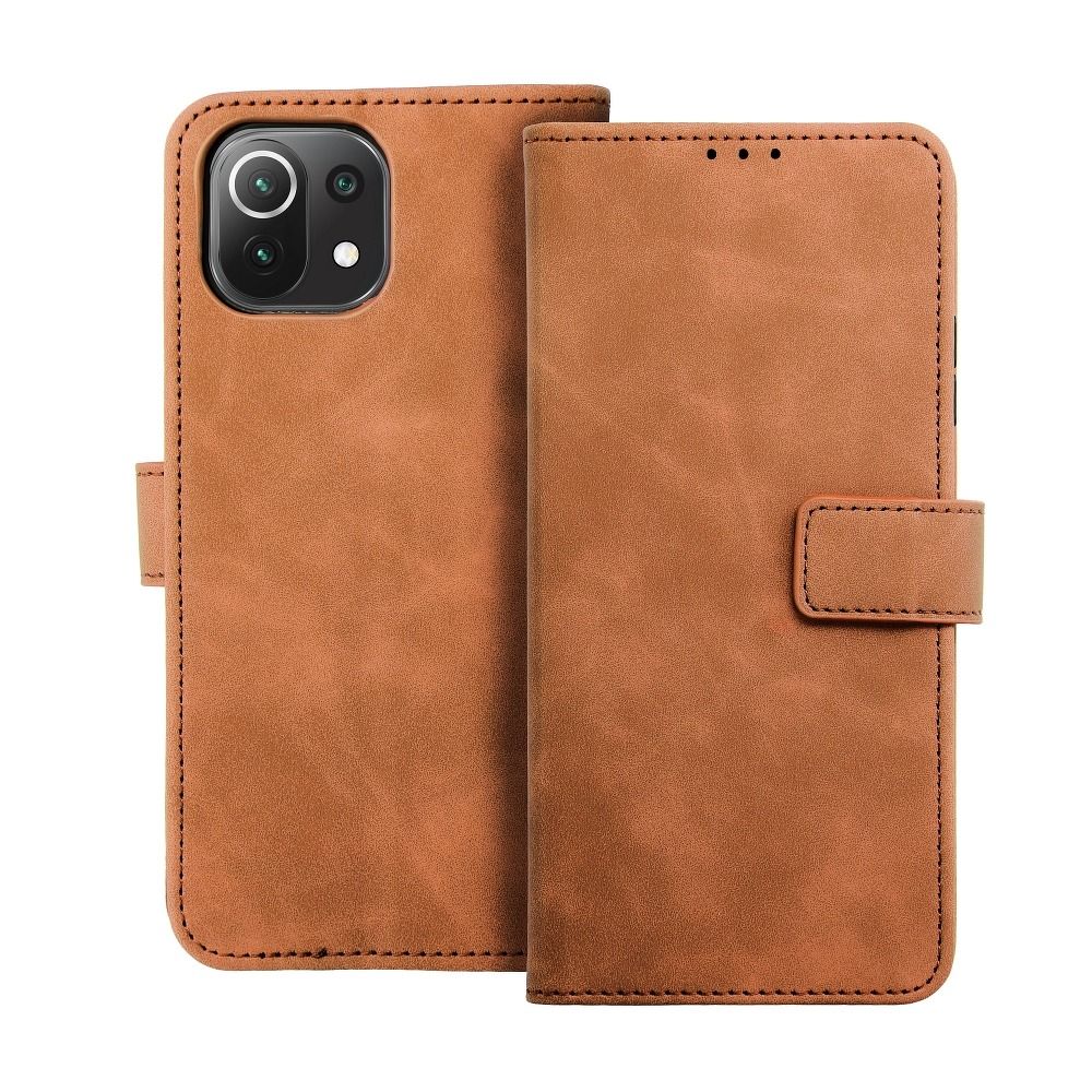 Viedtālruņa atveramais maciņš Xiaomi Redmi Note 10 4G Tender book - Brūna