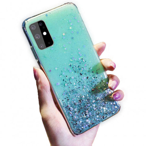 Samsung Galaxy S23 Glue Glitter - Piparmētru ar dizainu