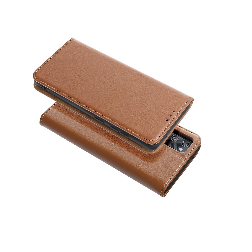 Viedtālruņa atveramais maciņš Samsung Galaxy A37 Leather Book - Brūna
