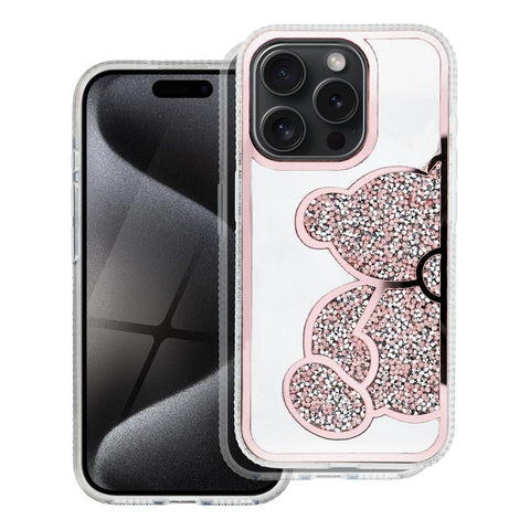 Apple iPhone 15 Teddy Bear - Rozā