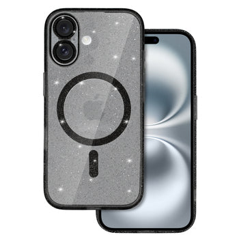 Viedtālruņa aizmugurējais vāciņš Apple iPhone 16 Glitter Mag - Dažādās krāsās