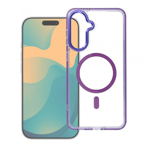 Samsung Galaxy A37 Clear Hyb Mag - Violeta,Caurspīdīga