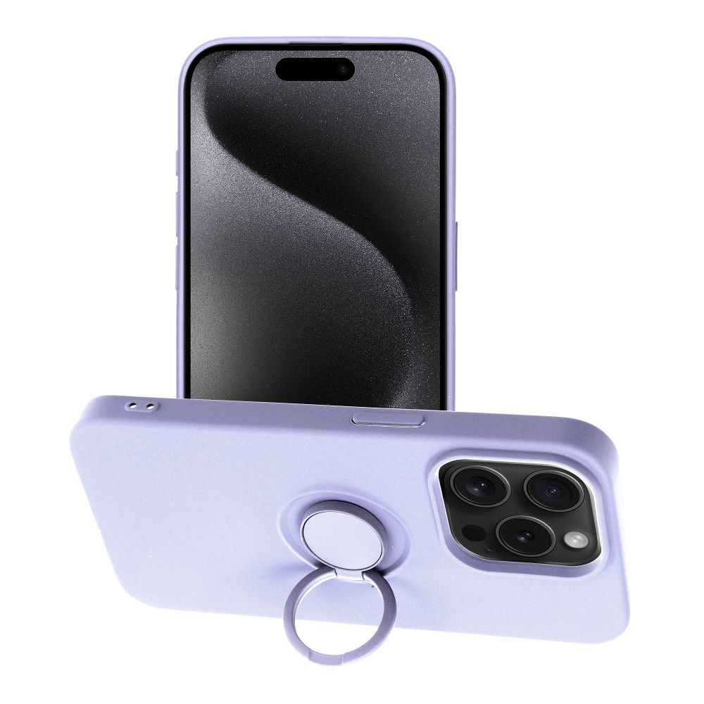 Viedtālruņa aizmugurējais vāciņš Apple iPhone 15 Pro Silicone Ring - Dažādās krāsās