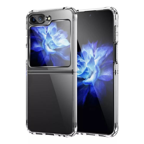 Viedtālruņa aizmugurējais vāciņš Samsung Galaxy Z Flip 5 5G Clear - Caurspīdīga
