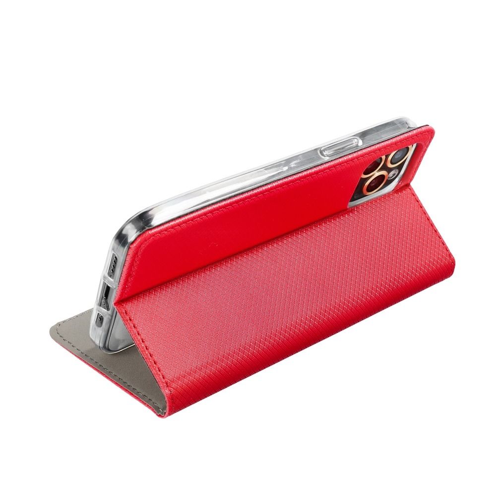 Viedtālruņa atveramais maciņš Samsung Galaxy S21 Fe Smart case book - Sarkana