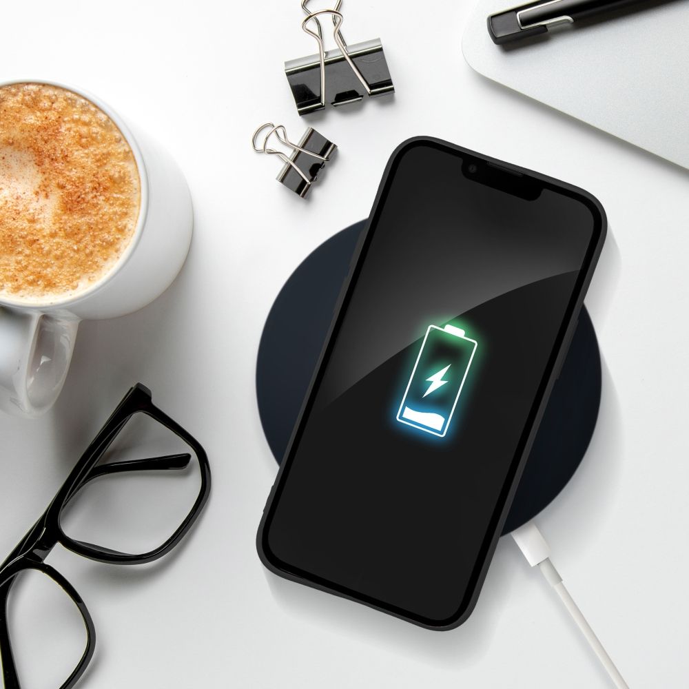 Viedtālruņa aizmugurējais vāciņš Apple iPhone 13 Pro Soft case - Melna