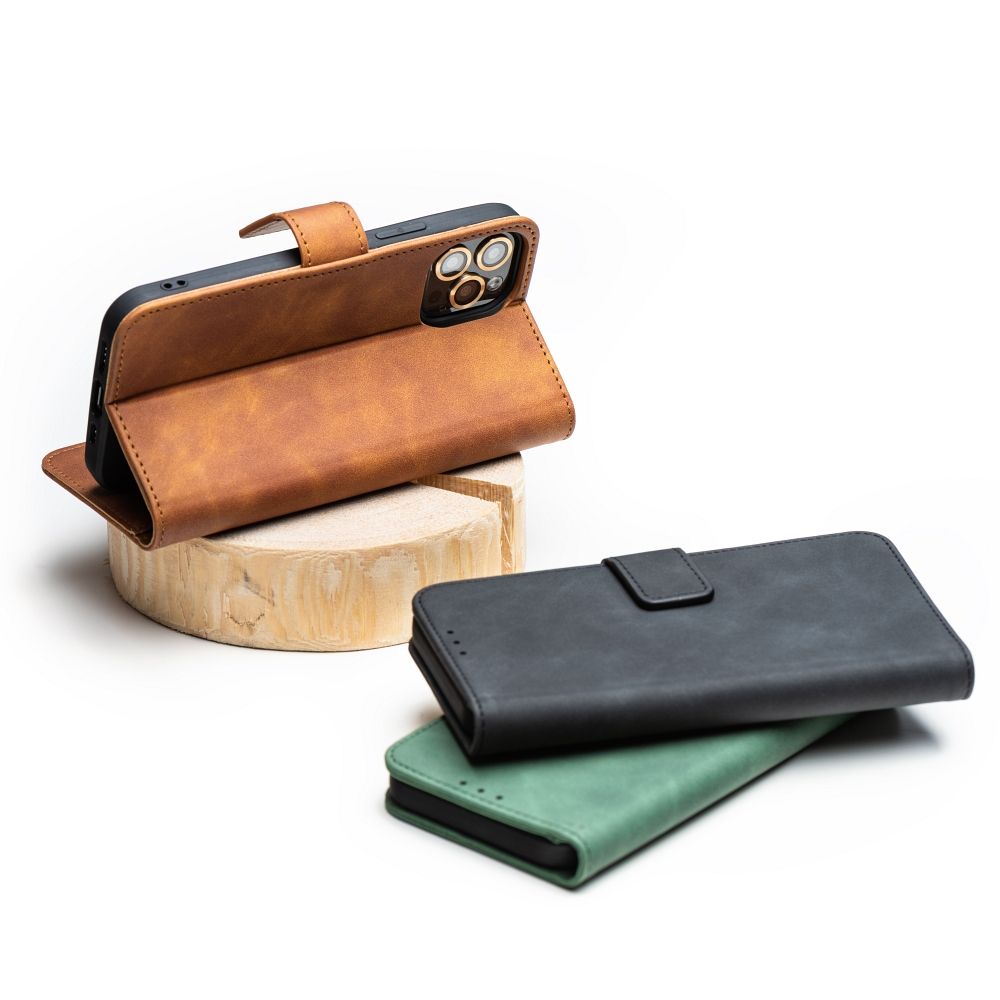 Viedtālruņa atveramais maciņš Xiaomi POCO C40 Tender book case - Brūna