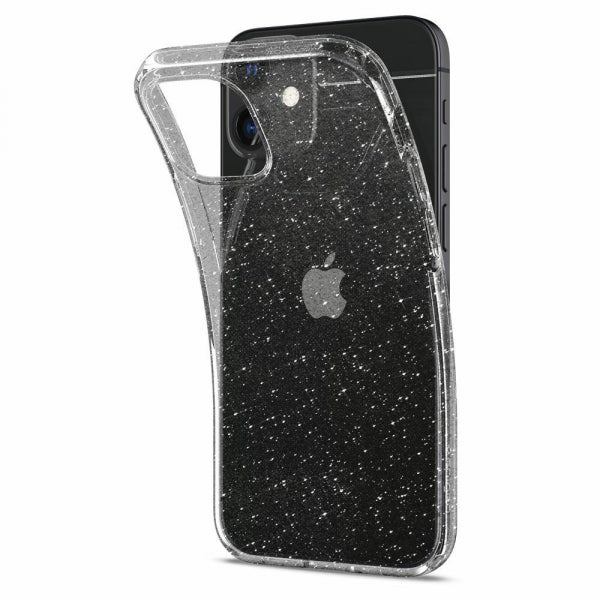 Apple iPhone 12 Mini Liquid Crystal Glitter - Caurspīdīga ar dizainu