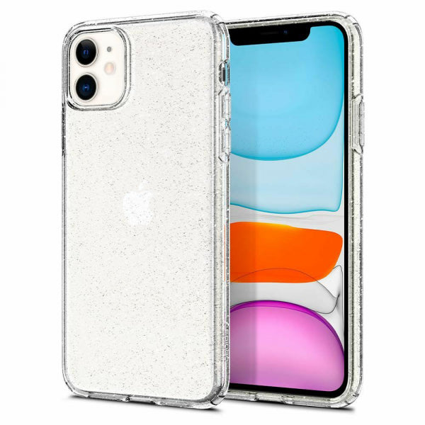 Apple iPhone 11 Liquid Crystal Glitter - Caurspīdīga ar dizainu