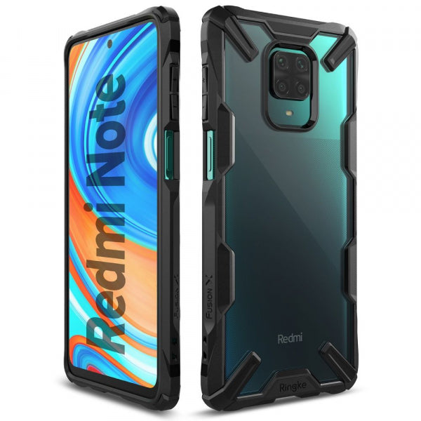 Redmi Note 9 Pro Fusion - Melna caurspīdīga