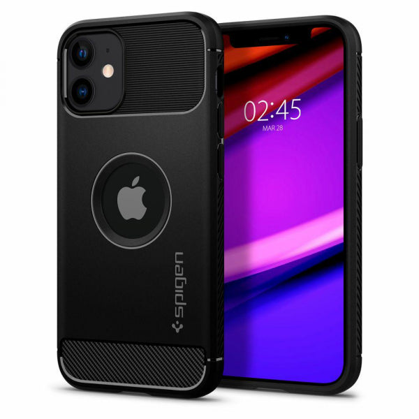 Apple iPhone 12 Mini Rugged Armor - Melna