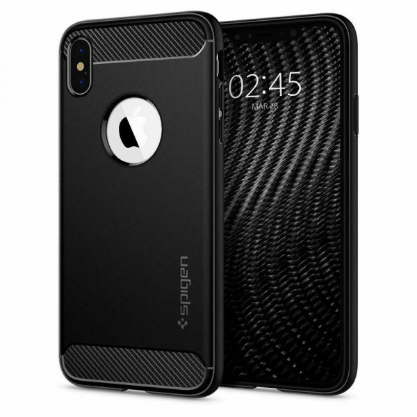 Apple iPhone X/XS Rugged Armor - Melna